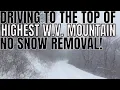 Driving in deep snow to West Virginia's Highest Peak!