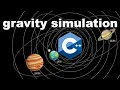 Coding a Planet Gravity Simulation in C