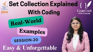 Mastering Sets in Java HashSet LinkedHashSet TreeSet Explained CodeCraft with Poonam