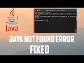 How to fix Javac is not recognized Error