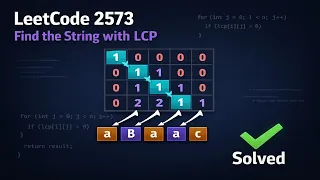 Leetcode 2573 Find the String with LCP