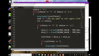 72 - Coding example craps game part 3
