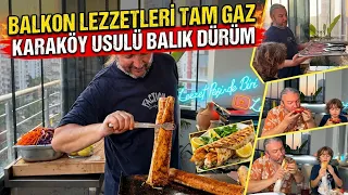 BALKON LEZZETLERİ SON GAZ!! KARAKÖY USULÜ ÖZEL SOSLU BALIK DÜRÜM!!!