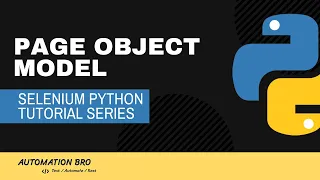 Selenium Python Page Object Model Selenium Python Tutorial