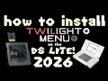 How to install TWILIGHT MENU on the DS lite in 2026