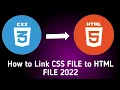 How to Link CSS File to HTML Document in Visual Studio Code 2023 Webdesign Tutorial
