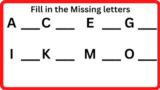 fill in the Missing letters English worksheet for nursery