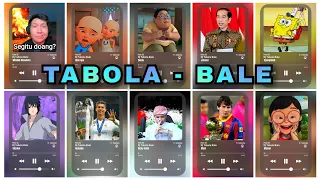 tabola bale versi upin u0026ipin jokowi ronaldo mesi windah sasuke memei denis spongebob yang