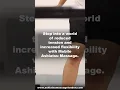 Deep tissue Ashiatsu Mobile Massage in London