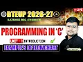 PROGRAMMING IN C Example s of Flowchart Algorithm UNIT - 1 LEC