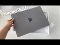 unboxing my first m2 macbook air 13 space grey setup customisation