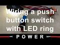 Lagu Bedrading van een drukknopschakelaar met LED-ringlicht