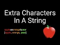 Coding Interview Problem - Extra Characters In A String