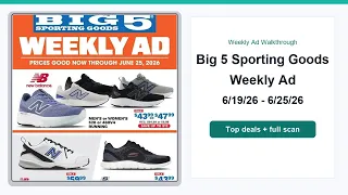 Big 5 Sporting Goods Weekly Ad 26 - 26 Top Deals