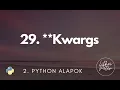 29 Kwargs