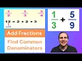 How to find the Least Common Denominator LCD for Adding Fractions