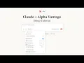 Alpha Vantage MCP Setup Connecting to Claude