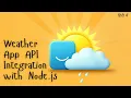 Weather App API Integration with Node js