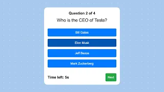How to Create a Quiz App With Timer using HTML CSS and JavaScript Coding With Nick
