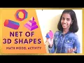 Nets of 3D Shapes Math Model Project for Students Geometry Explained