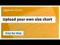 Upload your own size chart