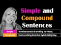 Simple and Compound Sentences with FANBOYS Basic English Sentence Structures with Examples QUIZ