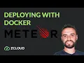 Deploying Meteor js app with Docker