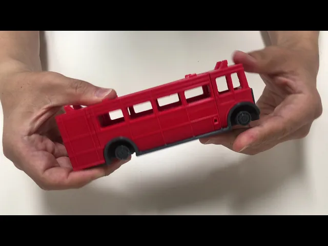 Foldable AEC-Regent 3 Red bus Double decker -1937 video thumbnail