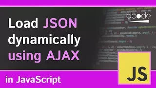 Load JSON dynamically using AJAX XMLHttpRequest Tutorial For API Use