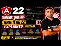 Component Directives in Angular 22 Explained in Details 2026 Angular 22 complete course 2026