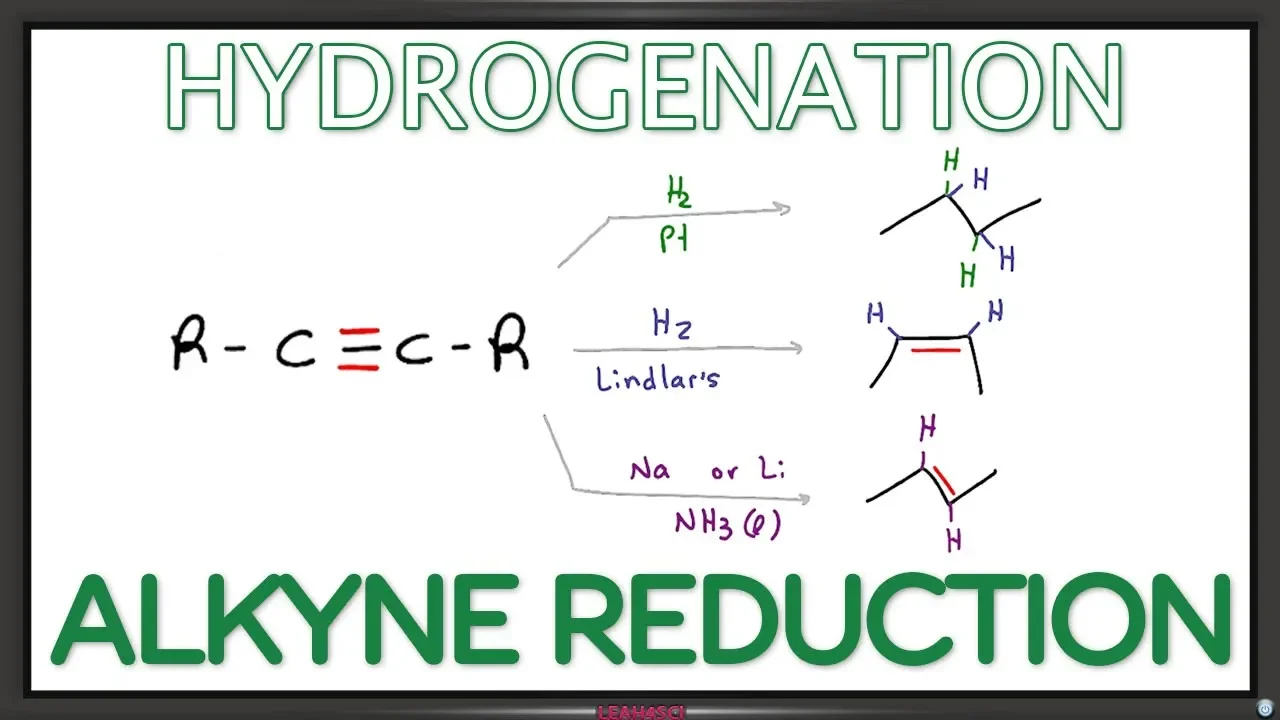 Alkyne Reduction - Hydrogenation, Lindar's catalyst, Dissolving Metal Reduction - cis/trans alkenes