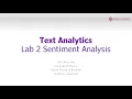 Text Analytics Lab 2 Sentiment Analysis