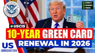 Form I-90 New Rules 2026 Renew Green card after 10 years US Green Card Renewal Process