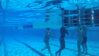 a footage with amkov amk5000 at swimming pool