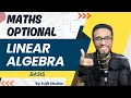 Lec 36 Basis Linear Algebra UPSC Maths Optional By Sujit Shukla