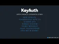 KeyAuth Open Source Authentication System NEW UPDATE
