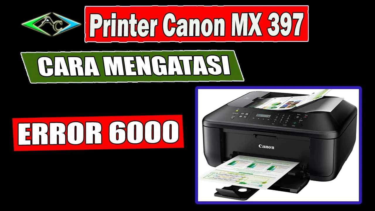 Berikut cara reset manual Printer Canon MX397.. 