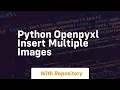 Python openpyxl insert multiple images