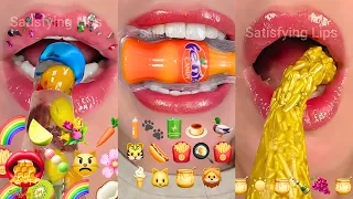 Over 30 Minutes Of Satisfying ASMR Mukbang Eating  Emoji Food