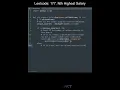 Leetcode 177 Nth Highest Salary in Python Python Leetcode Python Coding Tutorial Python ASMR