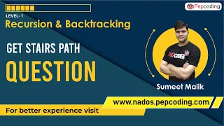 Get Stairs Path - Question Recursion Data Structures and Algorithms in JAVA