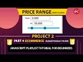 Price Range Slider with Min-Max Input in HTML CSS JavaScript Javascript Project