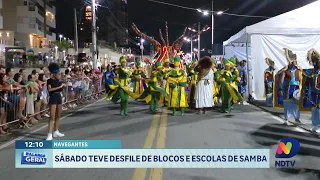 Desfiles emocionam público na avenida em Navegantes