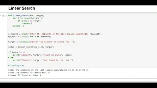100 Days Python Loop Challenge Day 5 Linear Search in Python