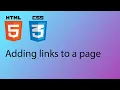 HTML CSS 2020 Tutorial 5 - Linking to other pages
