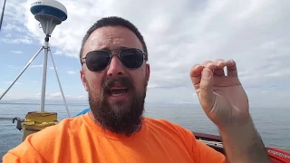 He ran aground right in front of me.