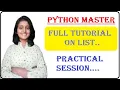 Tutorial12 List in Python Full Tutorial on List Practical Session Programming Guru