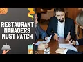 How to be a good restaurant manager