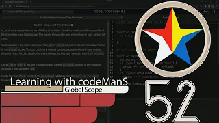 JavaScript Basic 52 Global Scope and Functions FreeCodeCamp Algos Data