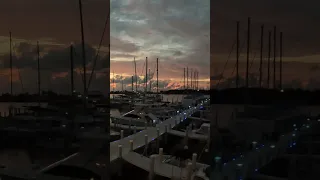 Marsh Harbor, Abacos Bahamas sunset timelapse  #travel #catamaran #bahamas #shortvideo #shortsvideo